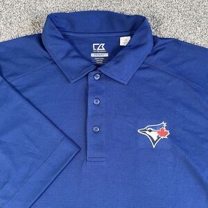 Cutter & Buck Toronto Blue Jays DryTec Polo MLB Golf Blue Size Large